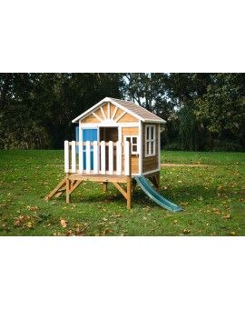 Casita infantil de madera por paneles Masgames VISBY elevada 60 cm