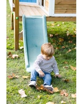 Casita infantil de madera por paneles Masgames VISBY elevada 60 cm