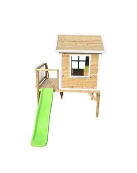 Casita infantil de madera por paneles Masgames FLAM elevada 90 cm