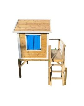 Casita infantil de madera por paneles Masgames VISBY elevada 90 cm