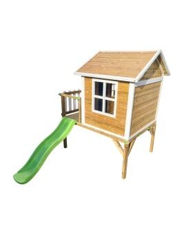 Casita infantil de madera por paneles Masgames VISBY elevada 90 cm