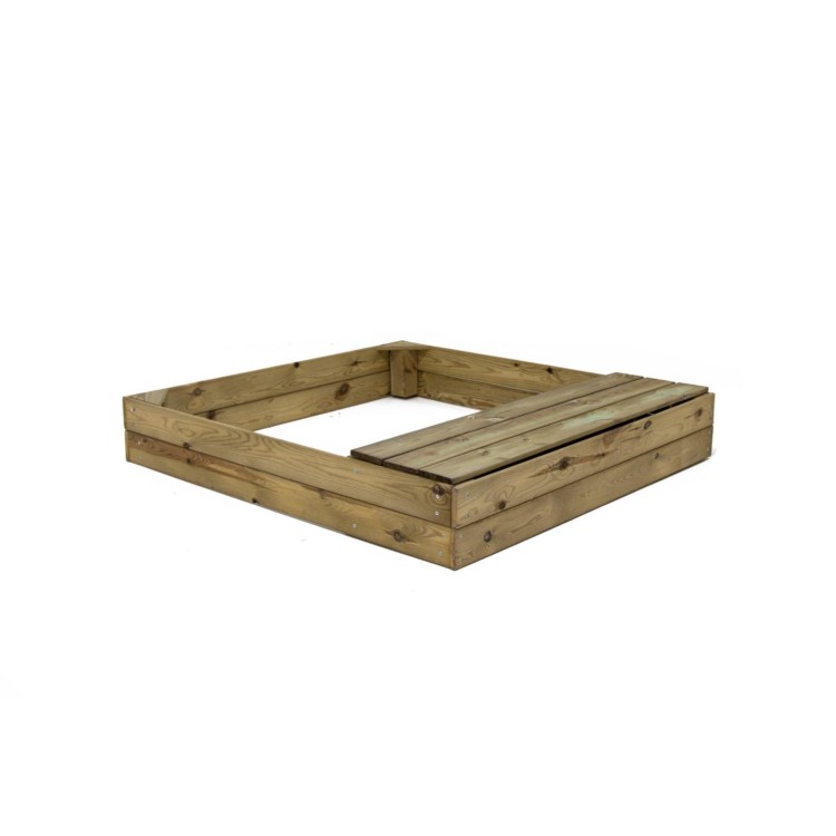Arenero de madera Masgames KASSI con cajón-banco
