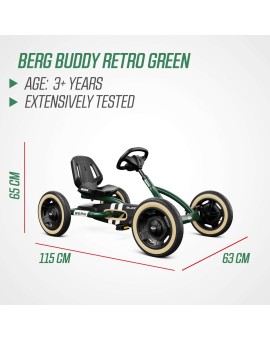 Coche de pedales BERG Buddy Retro Green