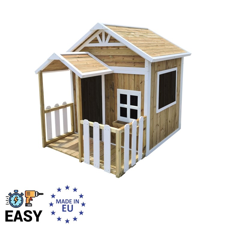 Casita infantil de madera por paneles Masgames OLDEN HORECA