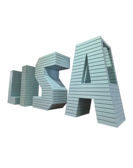 Letras Gigantes Masgames ALPHAPLAY con piedras de escalar pintadas