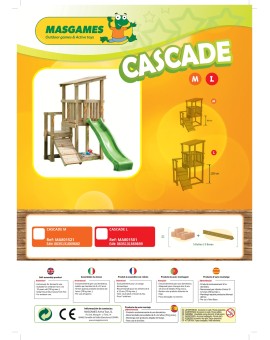 Parque infantil Masgames CASCADE L con Challenger
