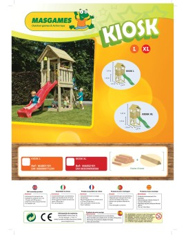 Parque infantil Masgames KIOSK L con Challenger