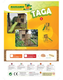 Parque infantil Masgames TAGA L con columpio