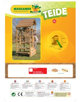Parque infantil Masgames TEIDE XL con columpio
