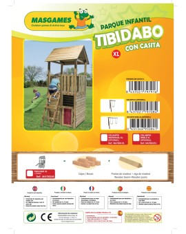 Parque infantil Masgames TIBIDABO XL con casita y columpio