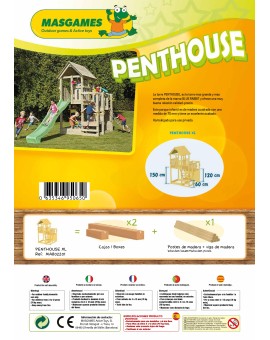 Parque infantil Masgames PENTHOUSE XL con columpio