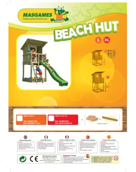 Parque infantil Masgames BEACH HUT XL con Challenger