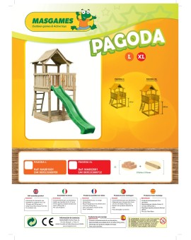 Parque infantil Masgames PAGODA XL con Challenger