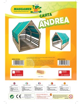 Casita de madera Masgames ANDREA