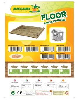 Suelo para casita de madera Masgames FLAM