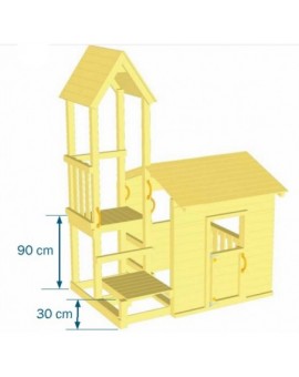 Parque infantil Masgames LOOKOUT M con columpio