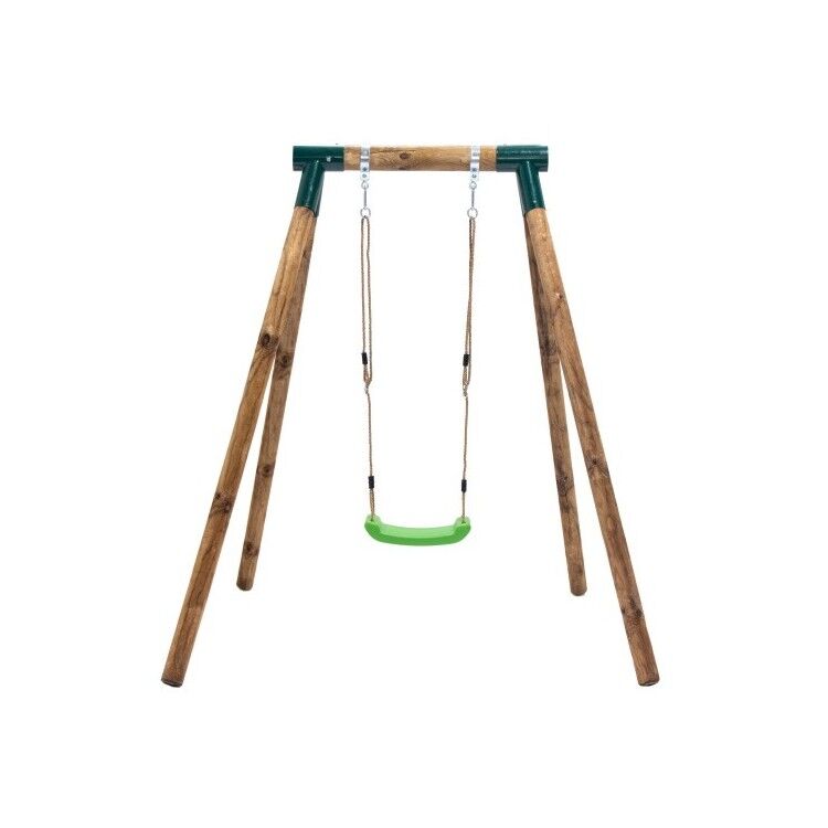 Columpio individual de madera redonda Masgames KILA L