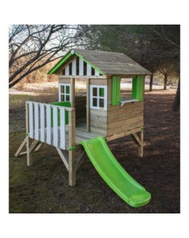 Casita de madera Masgames LOLLIPOP Elevada verde