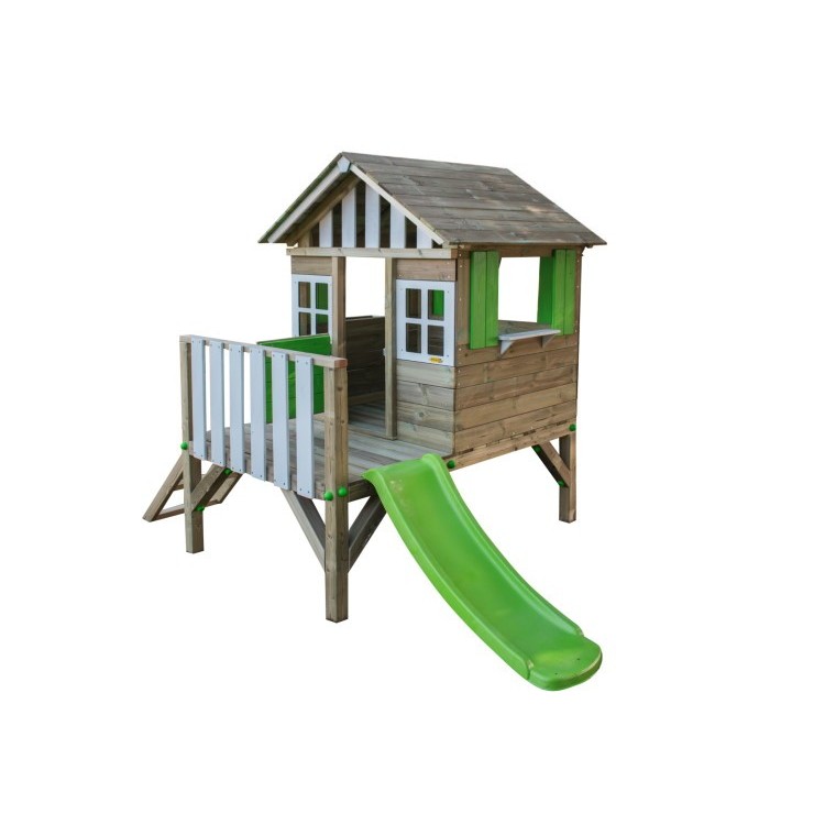 Casita de madera Masgames LOLLIPOP Elevada verde