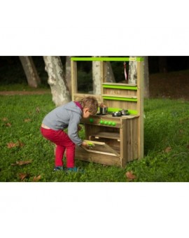 Cocinita de exterior infantil de madera tratada MASGAMES TASTY