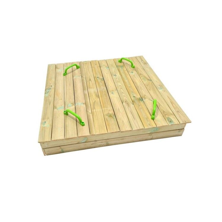 Arenero de madera Masgames OBEN con cubierta de madera