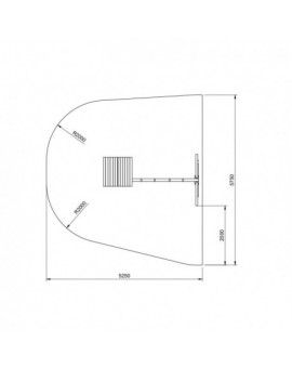 Parque infantil Masgames CARLIT M techo de madera con columpio doble