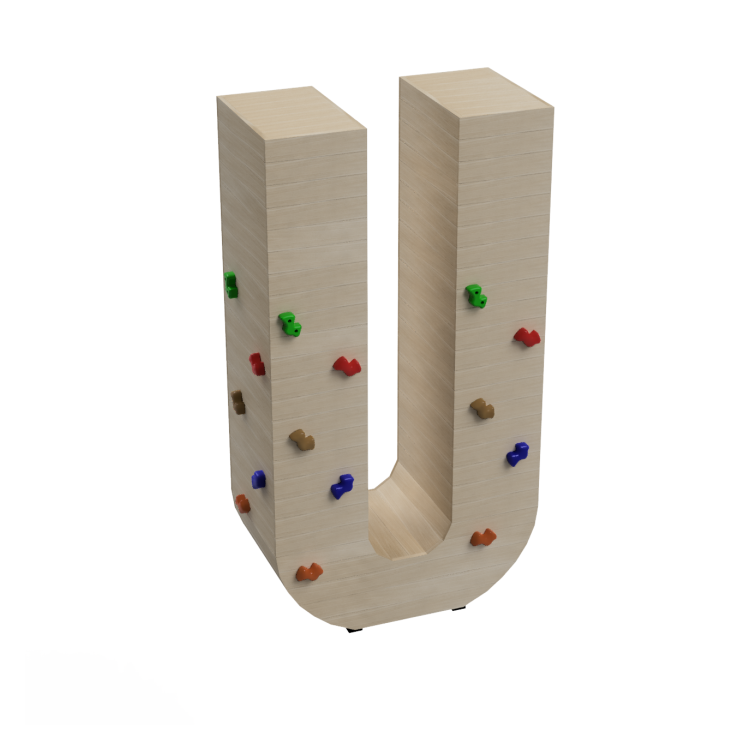 Letras Gigantes Masgames ALPHAPLAY con piedras de escalar color natural