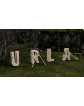 Letras Gigantes Masgames ALPHAPLAY con columpio color natural