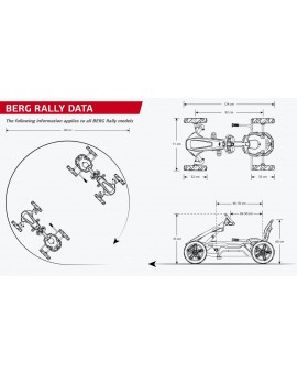 Coche de pedales BERG Rally APX Blue BFR