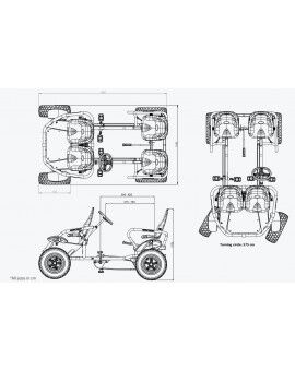 Cuadriciclo de pedales BERG Grand Tour Off-Road F