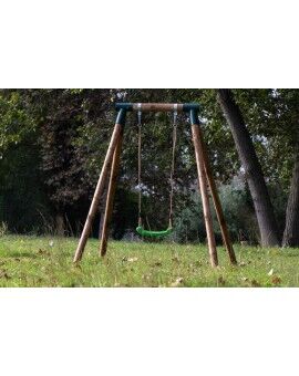 Columpio individual de madera redonda Masgames KILA L