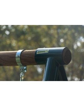 Columpio doble de madera redonda Masgames KADI L + asiento bebé