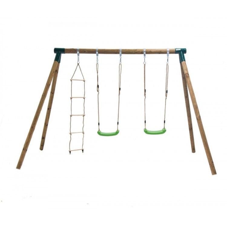 Columpio doble de madera redonda Masgames KIBO XL Deluxe