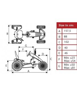 Tractor de pedales BERG John Deere BFR