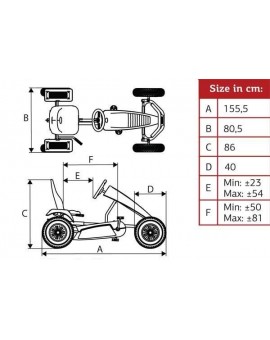 Kart de pedales BERG X-Cross BFR-3