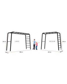 BERG Playbase Medium TL (rocódromo + trapecio + asiento de caucho)