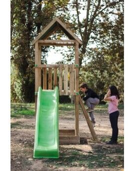Parque infantil Masgames TIBIDABO L techo de madera con columpio
