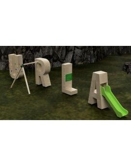 Letras Gigantes Masgames ALPHAPLAY con piedras de escalar color natural