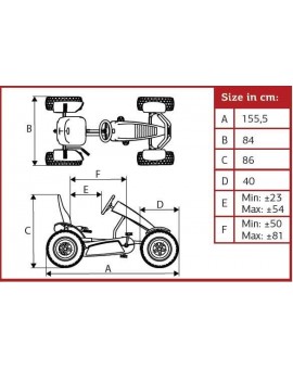 Kart de pedales BERG X-Plore BFR XXL