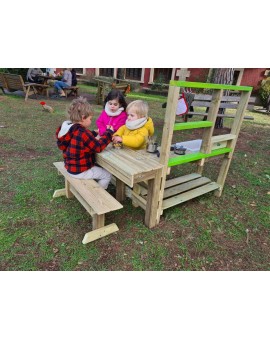 Cocinita infantil de madera para exterior Masgames SPICY Delicious