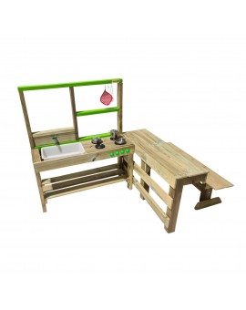 Cocinita infantil de madera para exterior Masgames SPICY Delicious