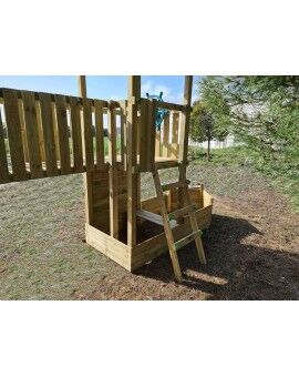 Puente de madera MASGAMES Madison para unir dos parques infantiles