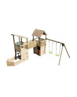 Puente de madera MASGAMES Madison para unir dos parques infantiles