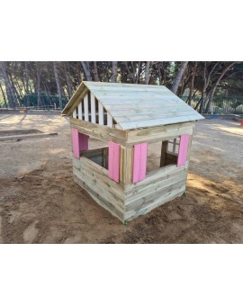 Casita de madera Masgames LOLLIPOP XL Horeca rosa