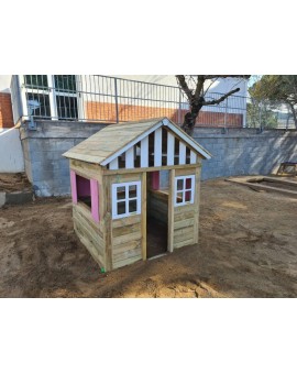 Casita de madera Masgames LOLLIPOP XL Horeca rosa