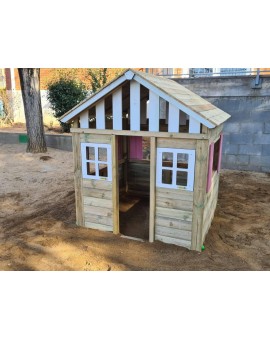 Casita de madera Masgames LOLLIPOP XL Horeca rosa