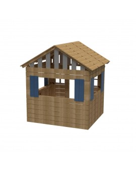 Casita de madera Masgames LOLLIPOP XL Horeca azul