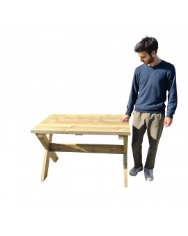 Mesa de madera exterior MASGAMES XERTA 120 cm