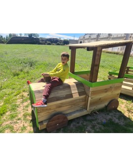 Parque infantil Masgames TREN PINXO: Locomotora + 2 vagones