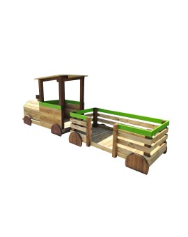 Parque infantil Masgames TREN PINXO: Locomotora + 2 vagones